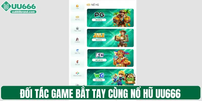 Đối tác game bắt tay cùng nổ hũ UU666