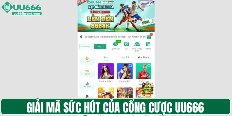 Giải mã sức hút của cổng cược UU666
