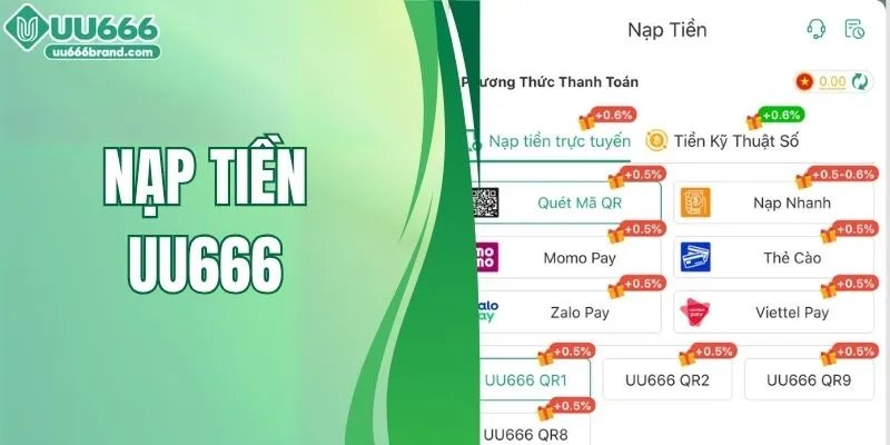 Hướng Dẫn Nạp Tiền UU666 Thành Công Không Gặp Sự Cố